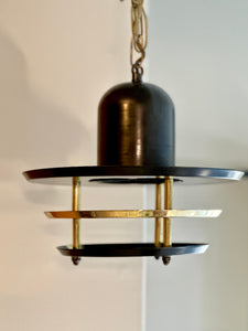 Black and Brass Ceiling Pendant