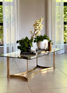 Solid Brass Coffee Table