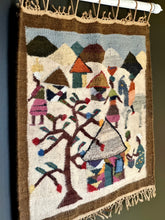 Load image into Gallery viewer, Wool Wall Hanging: Rural Village by Moteng Weavers, Lesotho
