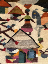 Load image into Gallery viewer, Wool Wall Hanging: Rural Village by Moteng Weavers, Lesotho
