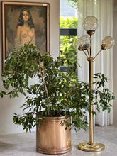 Load image into Gallery viewer, Large Vintage Brass Planter
