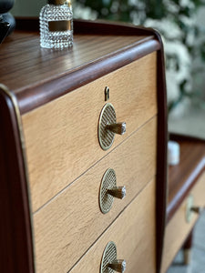 Retro Dresser with Stool