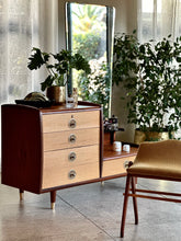 Load image into Gallery viewer, Retro Dresser with Stool
