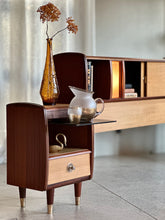 Load image into Gallery viewer, Retro Headboard &amp; Pedestals | Built In Lighting
