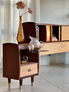 Retro Headboard & Pedestals | Built In Lighting