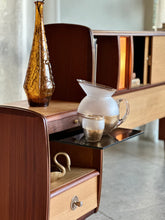Load image into Gallery viewer, Retro Headboard &amp; Pedestals | Built In Lighting
