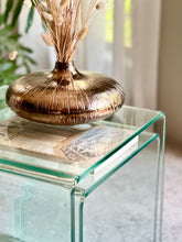Load image into Gallery viewer, Nest of Tables in Moulded Glass
