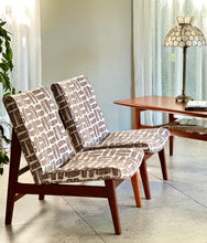 Load image into Gallery viewer, Pair of Mid-Century Slipper Chairs
