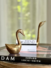 Load image into Gallery viewer, Pair of Brass Swan Figurines
