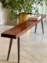 Load image into Gallery viewer, Steel &amp; Sleeper Wood Bench
