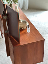 Load image into Gallery viewer, Mid-Century Frystark Teak Dresser with Stool
