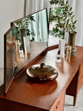 Load image into Gallery viewer, Mid-Century Frystark Teak Dresser with Stool
