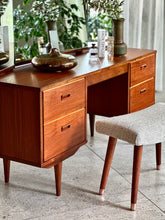Load image into Gallery viewer, Mid-Century Frystark Teak Dresser with Stool
