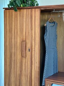 Pair of Mid-Century Twin Door Wardrobes