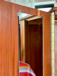 Pair of Mid-Century Twin Door Wardrobes