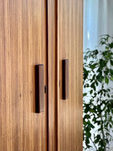 Pair of Mid-Century Twin Door Wardrobes