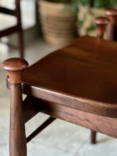 Load image into Gallery viewer, Mid-Century Imbuia Dining Set | 4 Chairs &amp; Round Table
