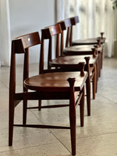 Load image into Gallery viewer, Mid-Century Imbuia Dining Set | 4 Chairs &amp; Round Table
