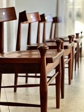 Load image into Gallery viewer, Mid-Century Imbuia Dining Set | 4 Chairs &amp; Round Table
