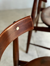 Load image into Gallery viewer, Mid-Century Imbuia Dining Set | 4 Chairs &amp; Round Table
