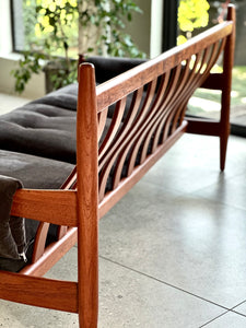 Solid Teak Mid-Century Couch