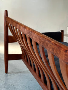 Solid Teak Mid-Century Couch