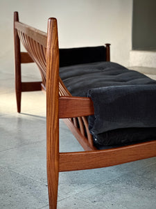 Solid Teak Mid-Century Couch