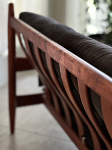 Solid Teak Mid-Century Couch