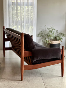 Solid Teak Mid-Century Couch