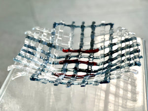 Art Glass Woven Bowl