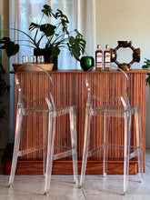 Load image into Gallery viewer, Pair of Italian Sgabello Igloo Lucite Bar Chairs by Luisa Battaglia
