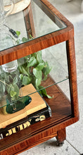 Load image into Gallery viewer, Original “Thonet” Drinks Cart with Glass Surround and Top
