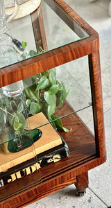 Original “Thonet” Drinks Cart with Glass Surround and Top