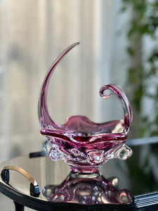 Amethyst-Pink Murano Bowl