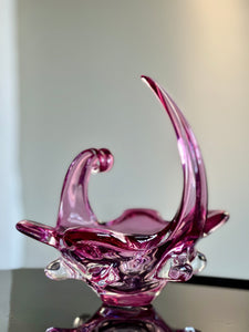 Amethyst-Pink Murano Bowl