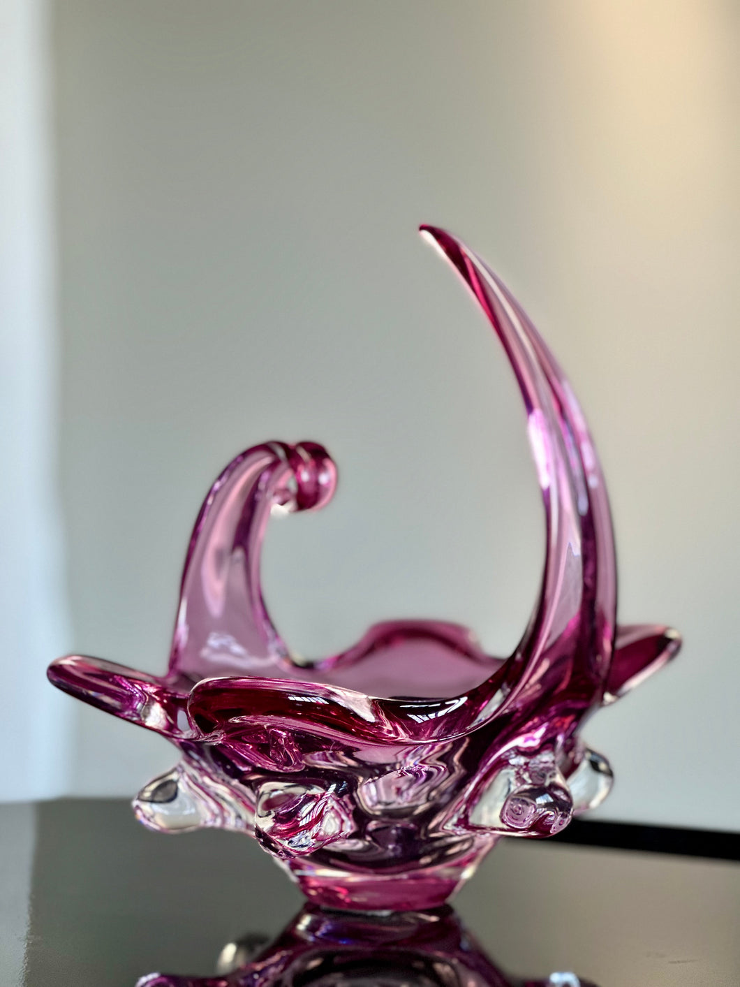 Amethyst-Pink Murano Bowl