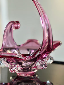 Amethyst-Pink Murano Bowl