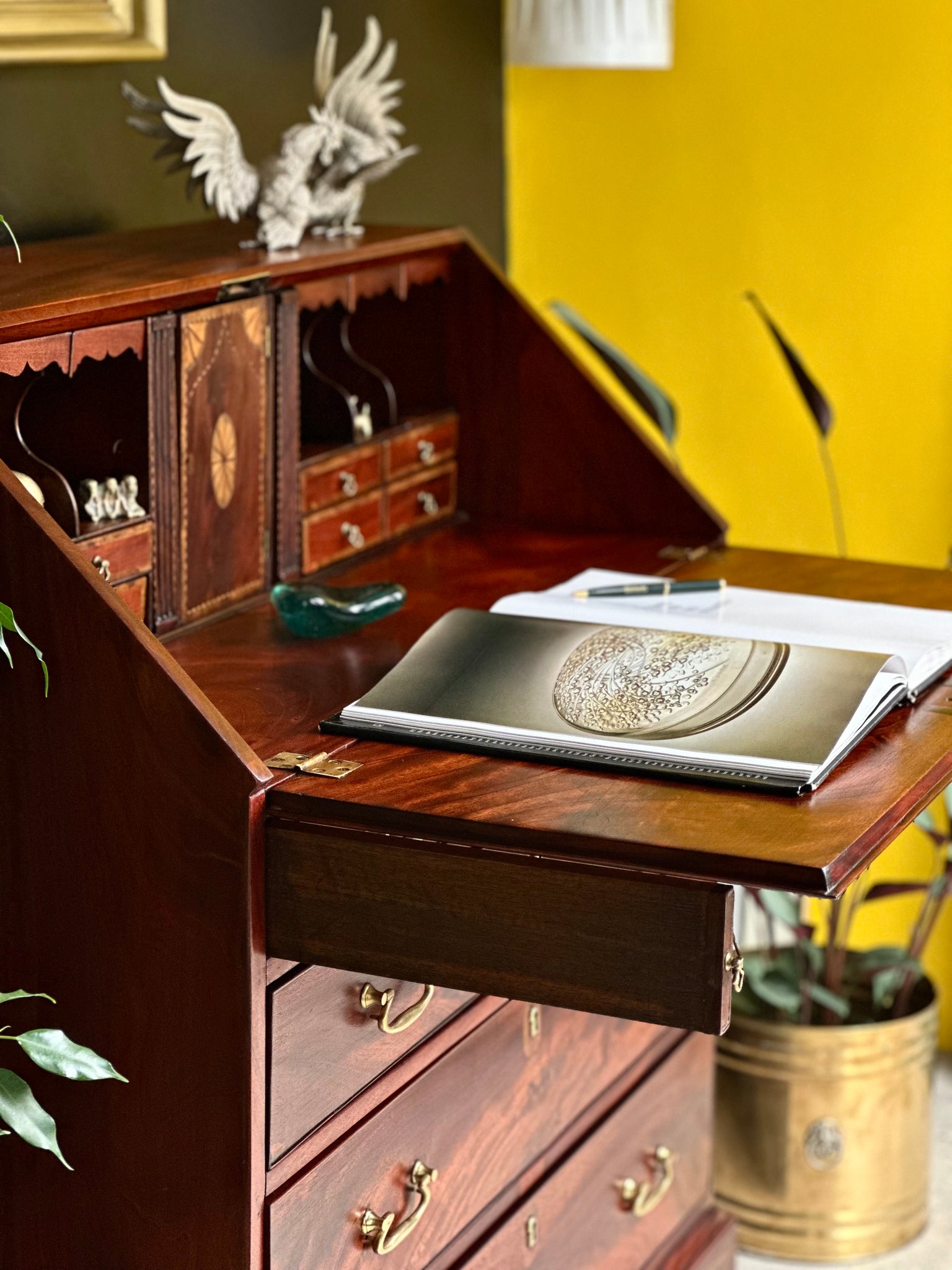 Antique George III - Mahogany Writing Bureau – RE-TREND