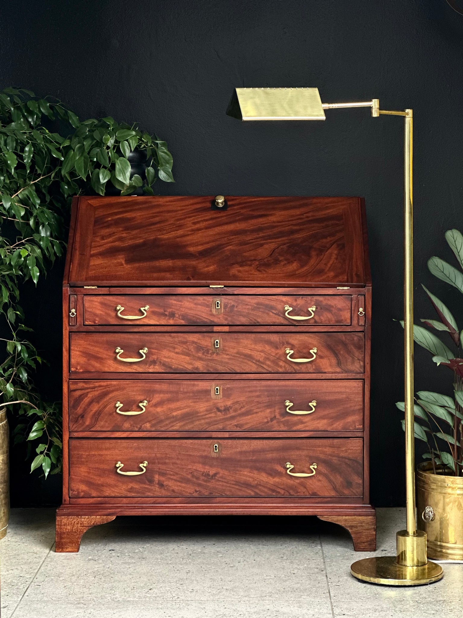 Antique George III - Mahogany Writing Bureau – RE-TREND