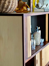 Load image into Gallery viewer, Retro Drinks Cabinet with Tambour Doors
