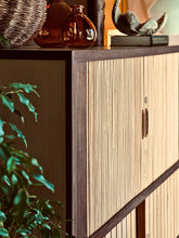 Load image into Gallery viewer, Retro Drinks Cabinet with Tambour Doors
