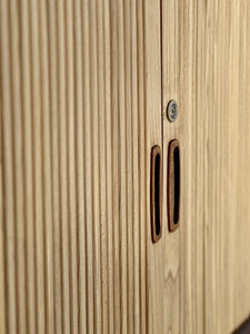 Retro Drinks Cabinet with Tambour Doors