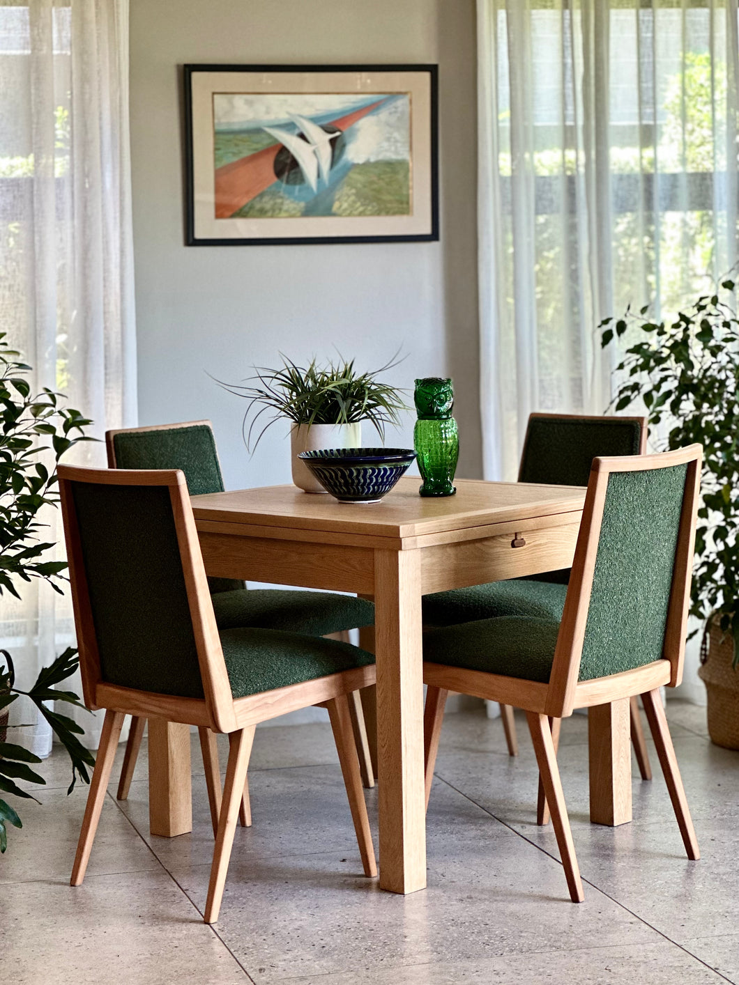Folding Oak Dining Table