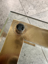 Load image into Gallery viewer, Pair of Brass &amp; Lucite Side tables
