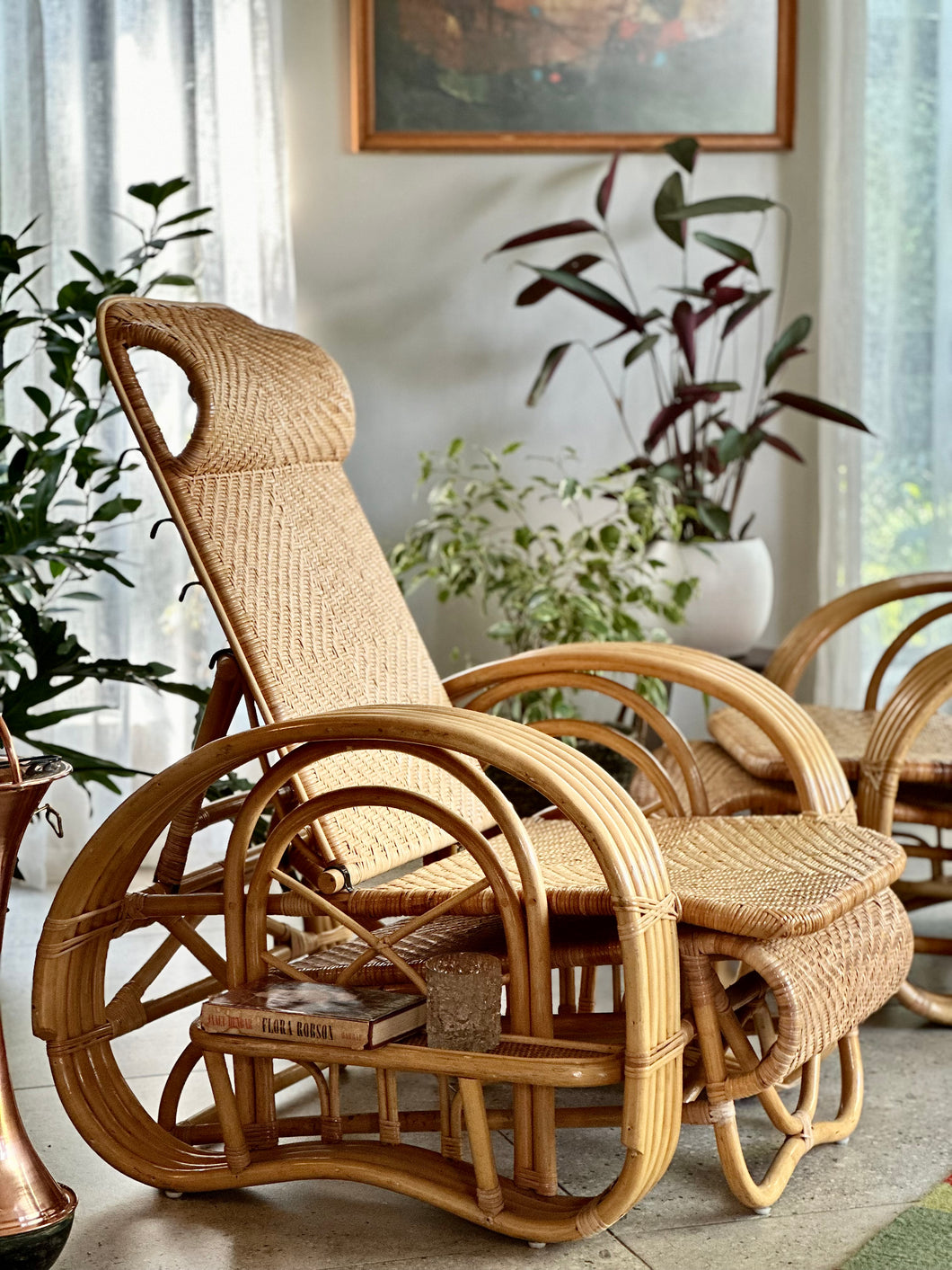 Luxurious Cane Recliner