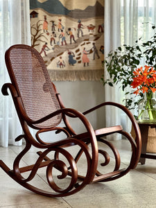 Bentwood Cane Rocking Chair
