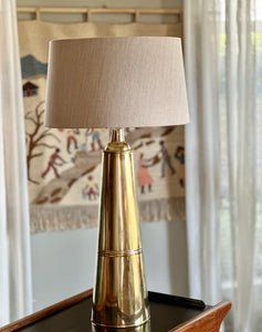 Stately Occasional Lamp in Polished Brass