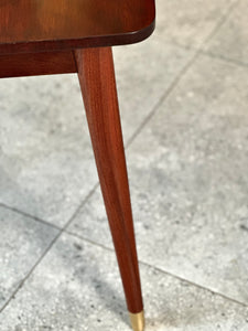 Mid-Century Dining Table with Capped Feet