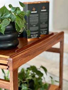 Kiaat Trolley with Double Extension & Tray