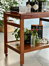 Load image into Gallery viewer, Kiaat Trolley with Double Extension &amp; Tray
